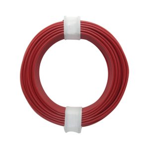 Kabel 1×0,14mm2 röd (10m)