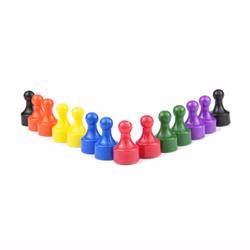 Ludo magneter, 14 st mix (MODA)