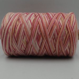 Stränggarn mini bomull, Färg: 624 – Rosa/gul, parti: 2540, ca:200g, 392-624