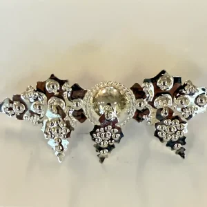 Koltspänne i silver som brosch 75 mm