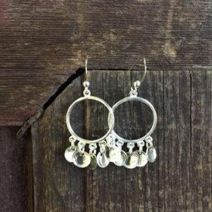 Örhängen i silver Solbbo samisk design