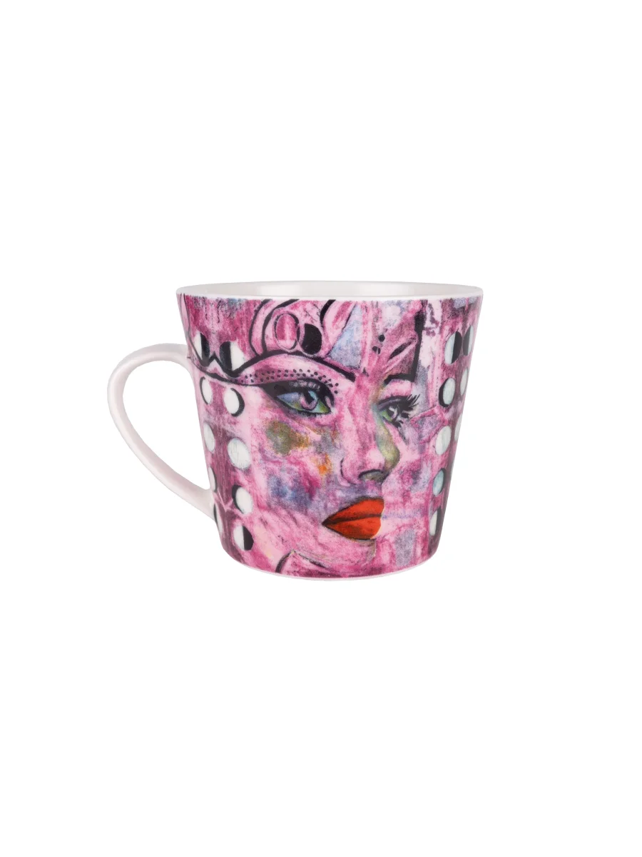 Mugg 40cl med handtag Moonlight Queen Pink - Bild 2