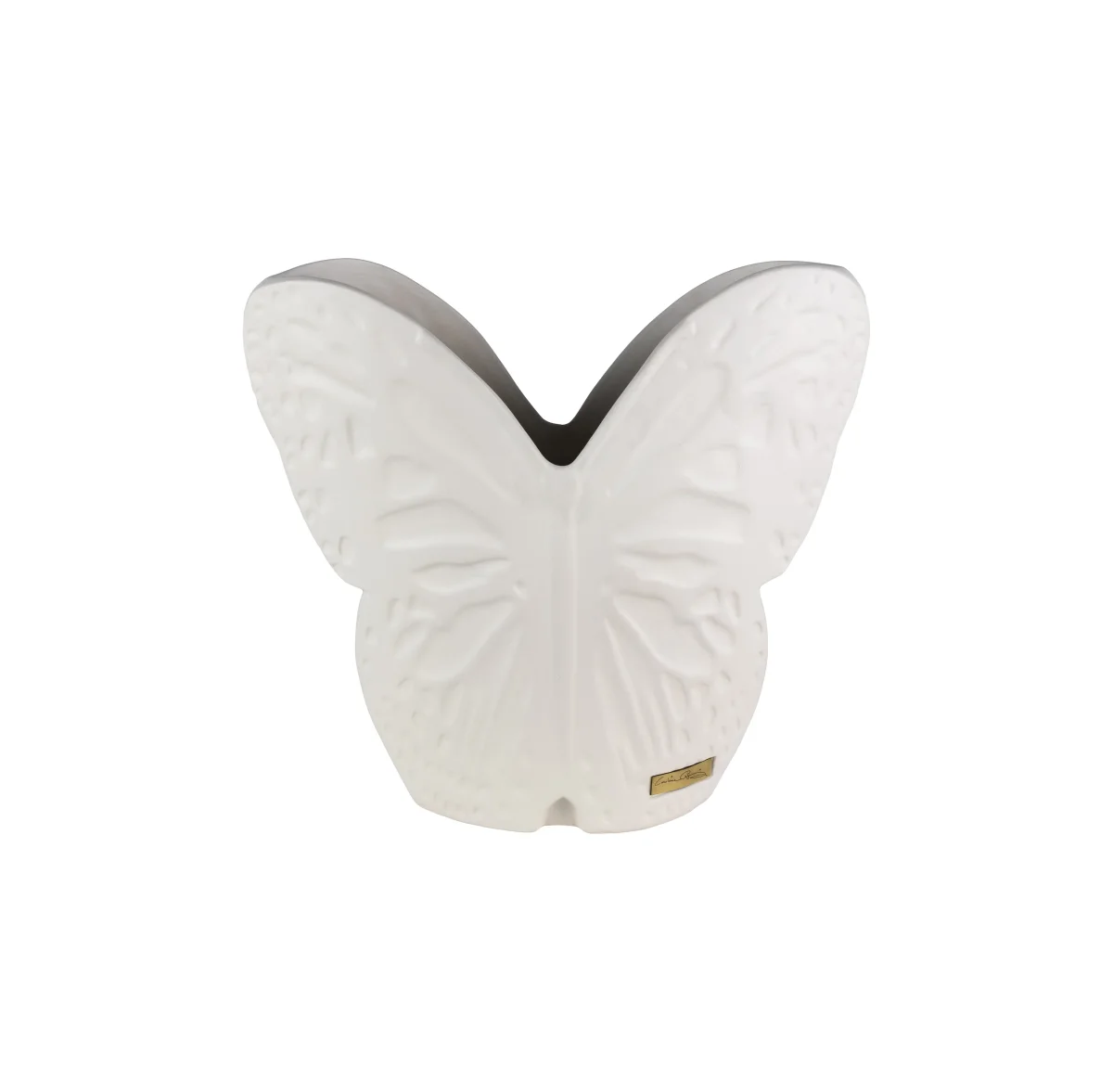 Vas 30 cm Secret Butterfly Vit - Bild 2