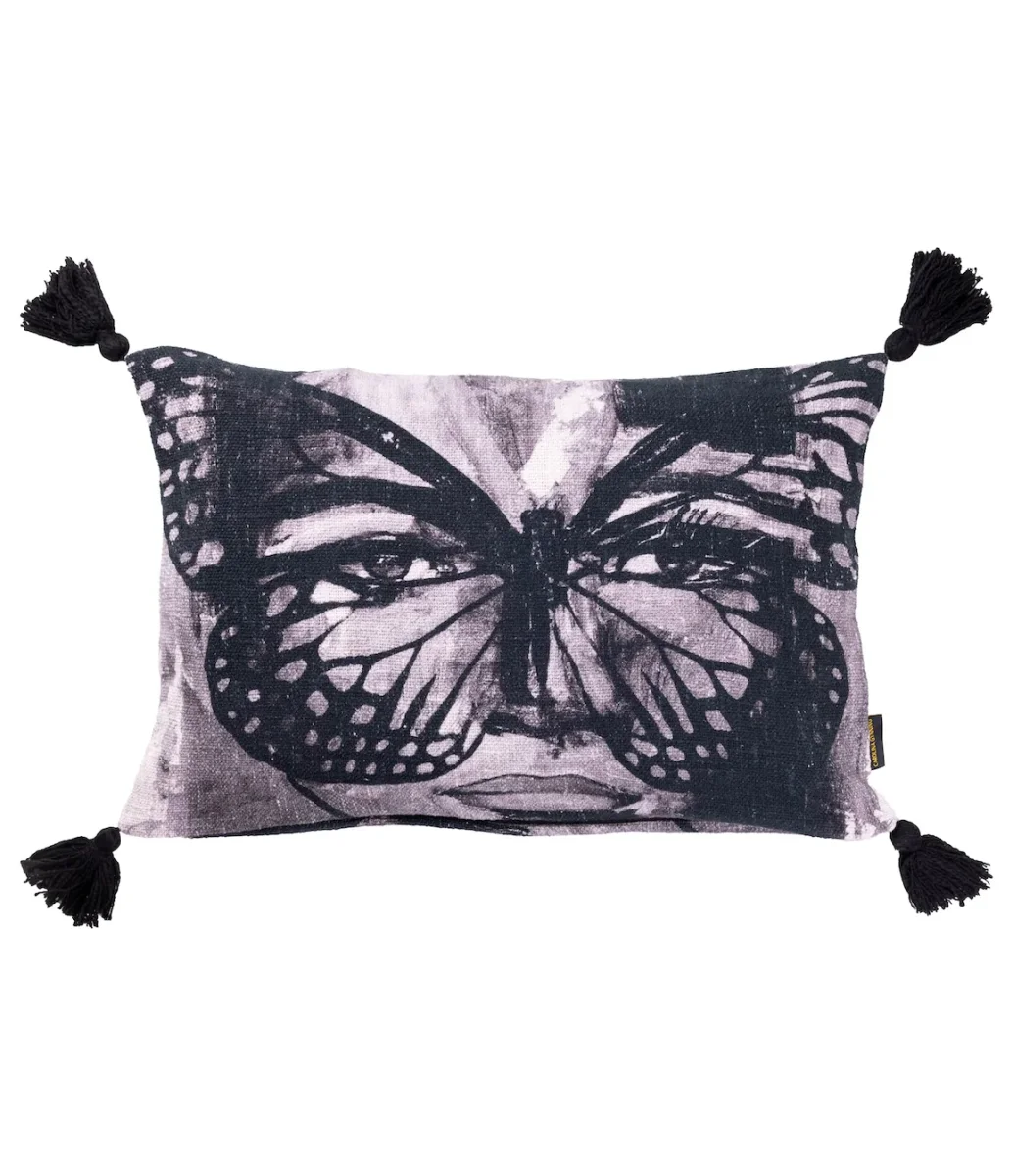 Kuddfodral Golden Butterfly B&W 40x60 - Bild 2