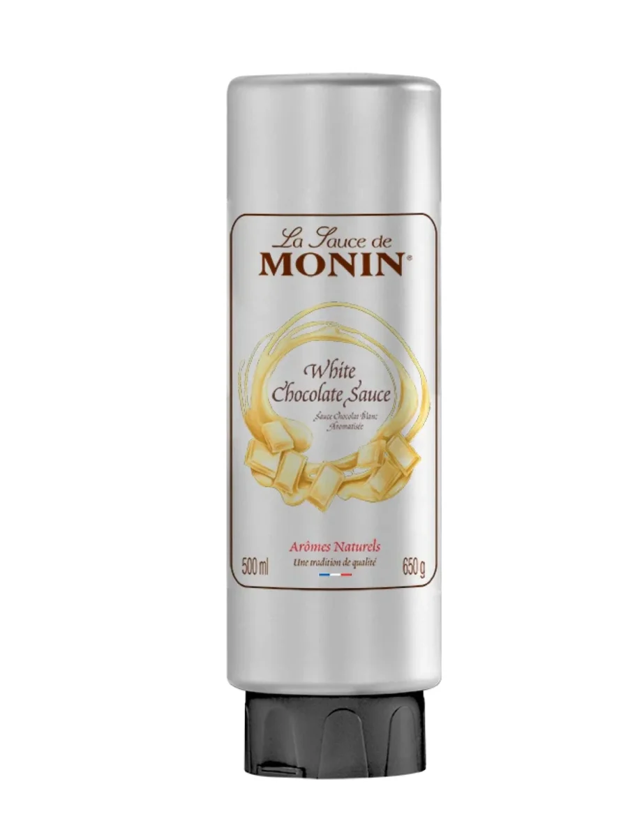 Monin Hvid Chokolade Sauce, 500 ml - Bild 2