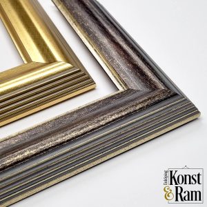 Ram 'Gustav lll' Plommon & Guld 45 mm
