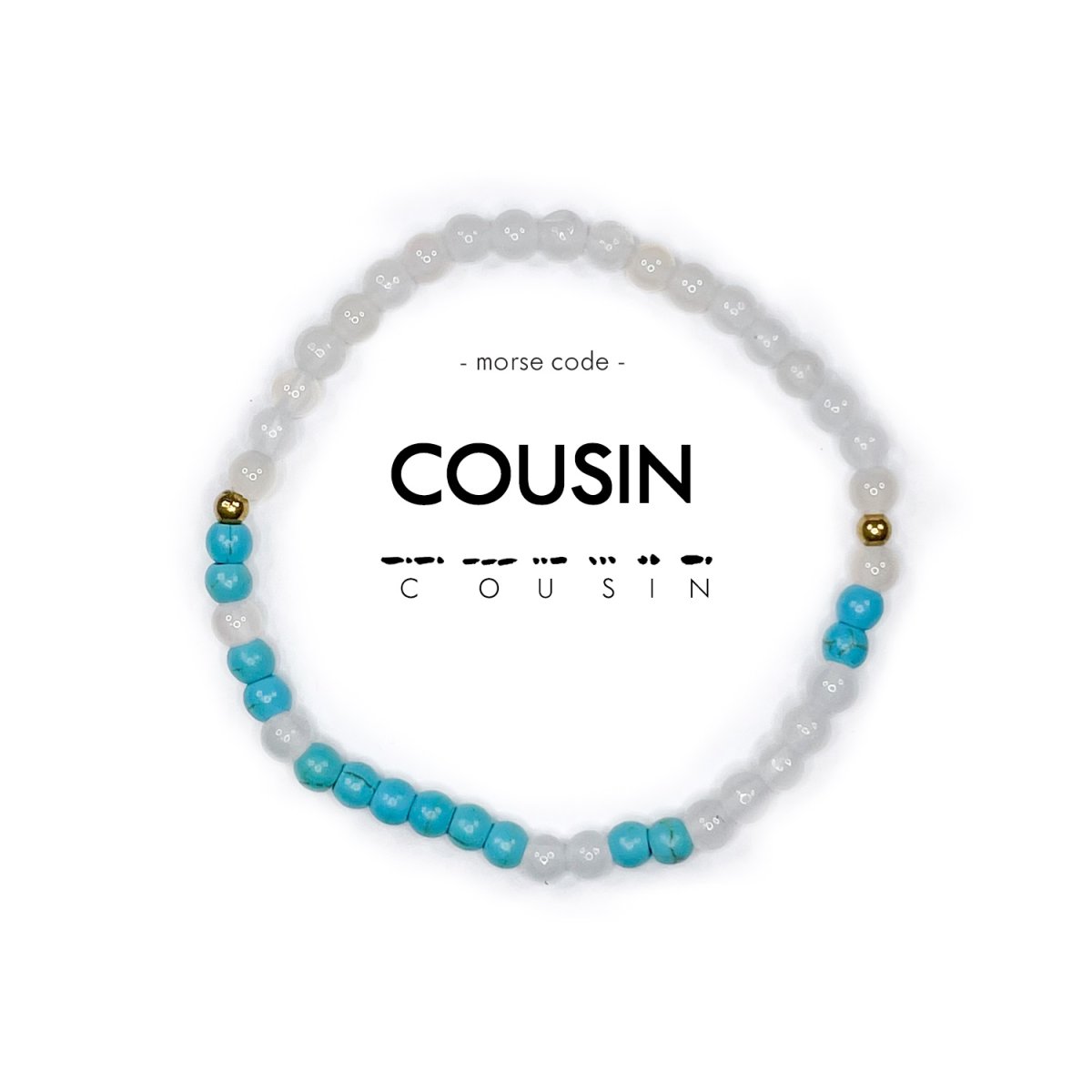 Armband, morsekod – COUSIN