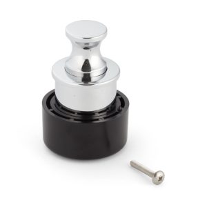 Högkvalitativt tryckknappshandtag av zinklegering, yta: förkromad, 18,8 mm (0,8″) PK03CR. Högkvalitativt solidt och elegant pushlock av ZDC för låda, husbilsmöbler, båtar, privata flygplan och mycket mer, av Sugatsune / LAMP® (Japan)