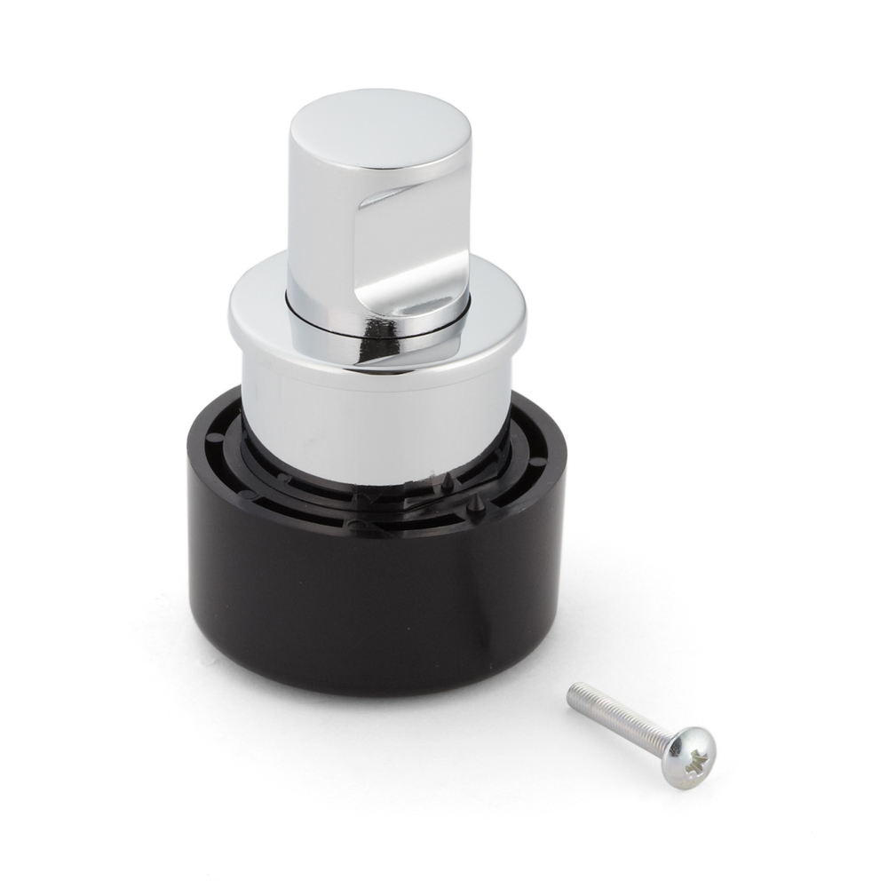 Högkvalitativt tryckknappshandtag av zinklegering, yta: förkromad, PK04CR. Högkvalitativt solidt och elegant pushlock av ZDC för låda, husbilsmöbler, båtar, privata flygplan och mycket mer, av Sugatsune / LAMP® (Japan)