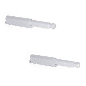 2 stycken elegant snäpplås, yta: grå, 62 mm (2-7/16″), version: icke-magnetisk, 2033821. Robust push-to-open-stängning för möbeldörrar, skåpdörrar, luckor och mycket mer, från EMUCA