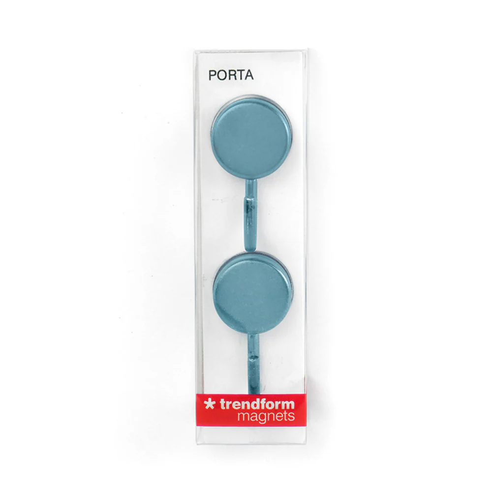 PORTA magnetkrokar Ø25 mm SKYBLUE, Metall 2 st - Bild 5