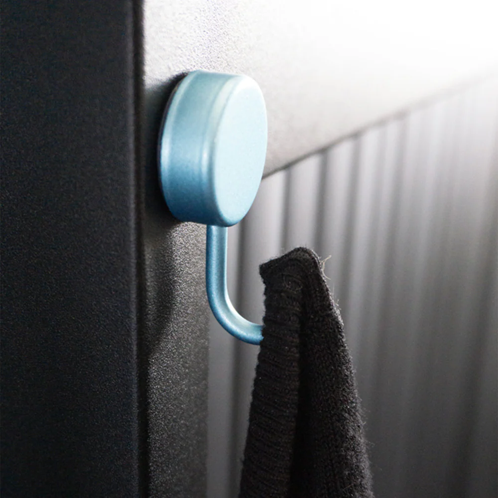 PORTA magnetkrokar Ø25 mm SKYBLUE, Metall 2 st - Bild 4