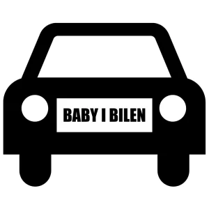 BABY I BILEN #2 - magnetskylt för bil