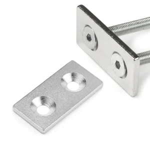Countersunk metallplåt 80x20x3 mm
