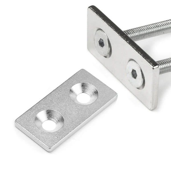 Countersunk metallplåt 80x20x3 mm