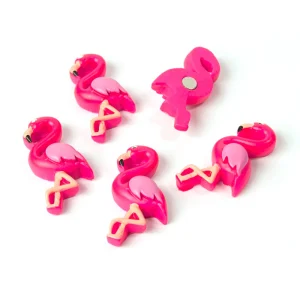 Pink Flamingo 5 st - kylskåpsmagneter