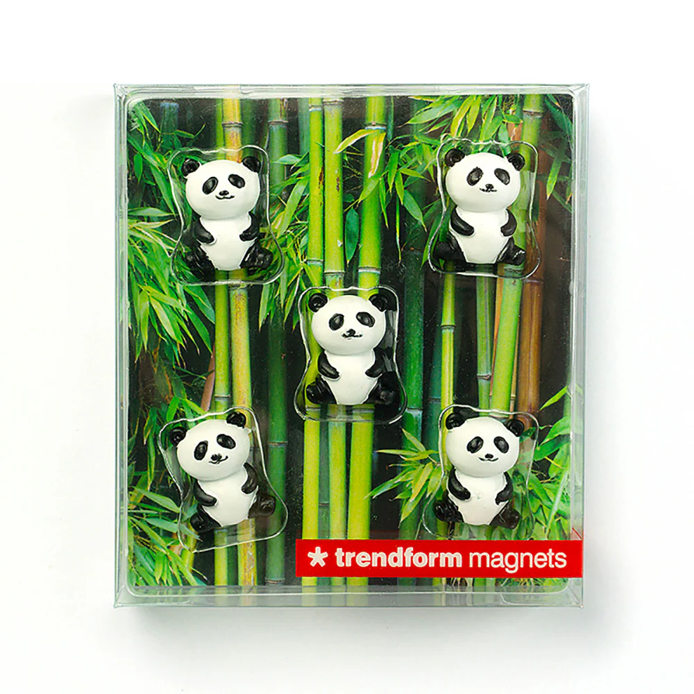 PANDA magneter, 5 st - kylskåpsmagneter - Bild 3