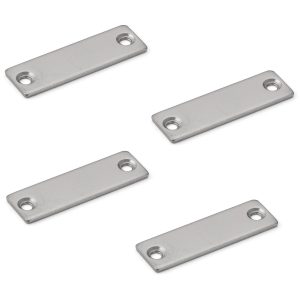 4st korrosionsbeständig magnetisk motplatta belagd med rostfritt stål SUS304 (V2A), MC-JM49. Rostfri magnetisk motsvarighet för magnetiska spärrar, magnetlås, skåpdörr och mycket mer, från Sugatsune / LAMP® (Japan)