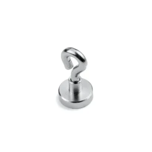 Krokmagnet Ø16 mm med sluten ögla (neodymium)
