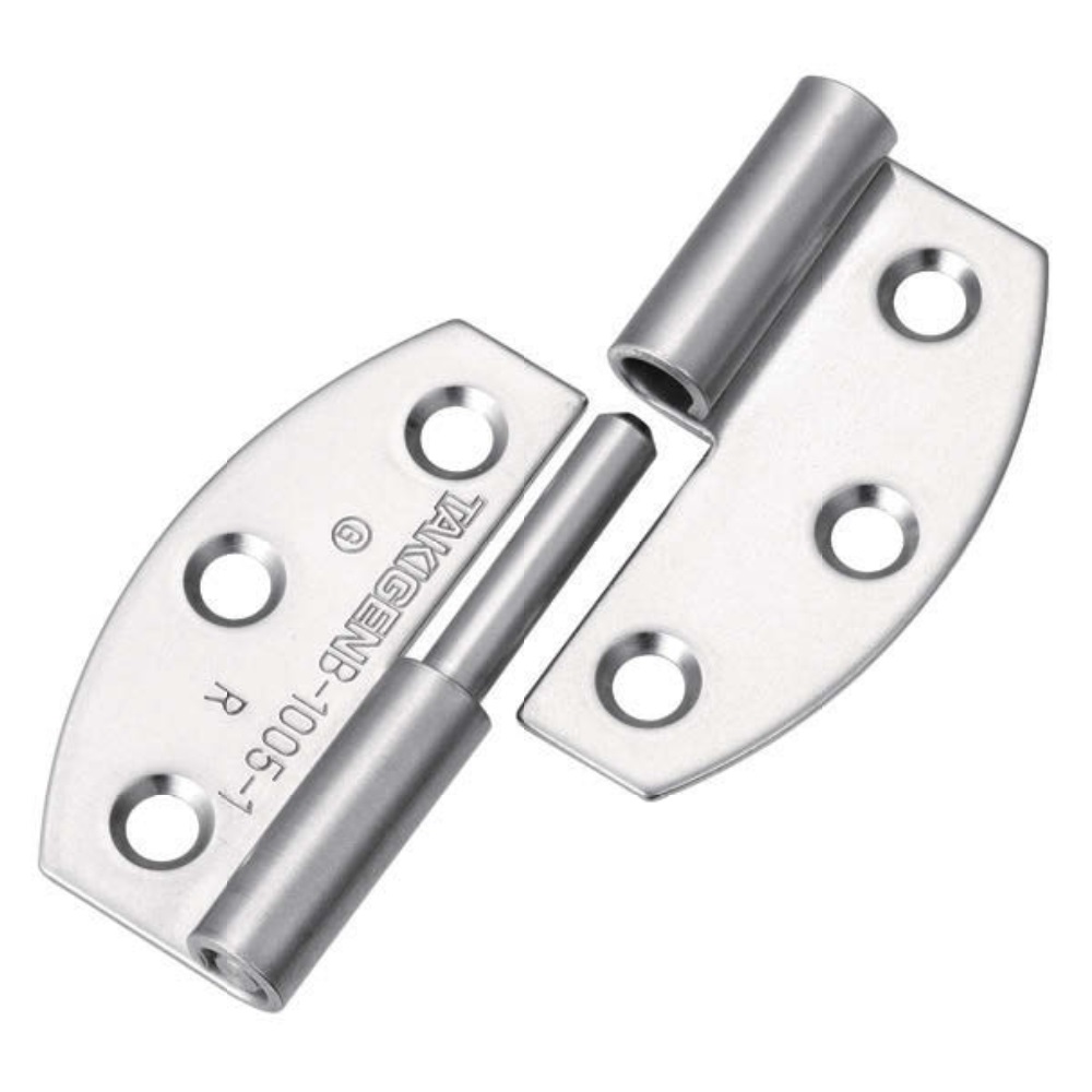 2 stycken högkvalitativt lyftgångjärn av SUS304 rostfritt stål, yta: blank polerad, 38 mm (1.5″), version: höger, B-1005-2-R. Högkvalitativt flaggskeppsgångjärn av V2A för fuktiga miljöer, fartyg, utomhuskök och mycket mer, av TAKIGEN (Japan) - Bild 2