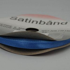 Ljusblå satinband  6mm