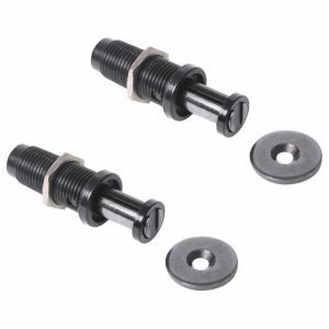 2 stycken magnetiska snäpplås, med M11-gänga, inkl. M11 mutter och passande platta, PM-4N HB. Push-to-open dörröppnare för plåt, träpanel, underhållsdörr, metallskåp och mycket mer, av Sugatsune / LAMP® (Japan)