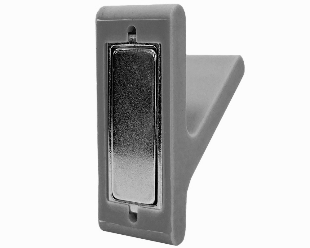 Stark magnetisk krok, belagd med silikon, yta: grå, 46 mm (1.9″), PXB-GN05M-101-GR.
Silikonkrokar för kylskåp, magnetbräda, nyckelvägg, skåp, metallskåp, metallvägg och mycket mer, av Sugatsune / LAMP® (Japan) - Bild 6