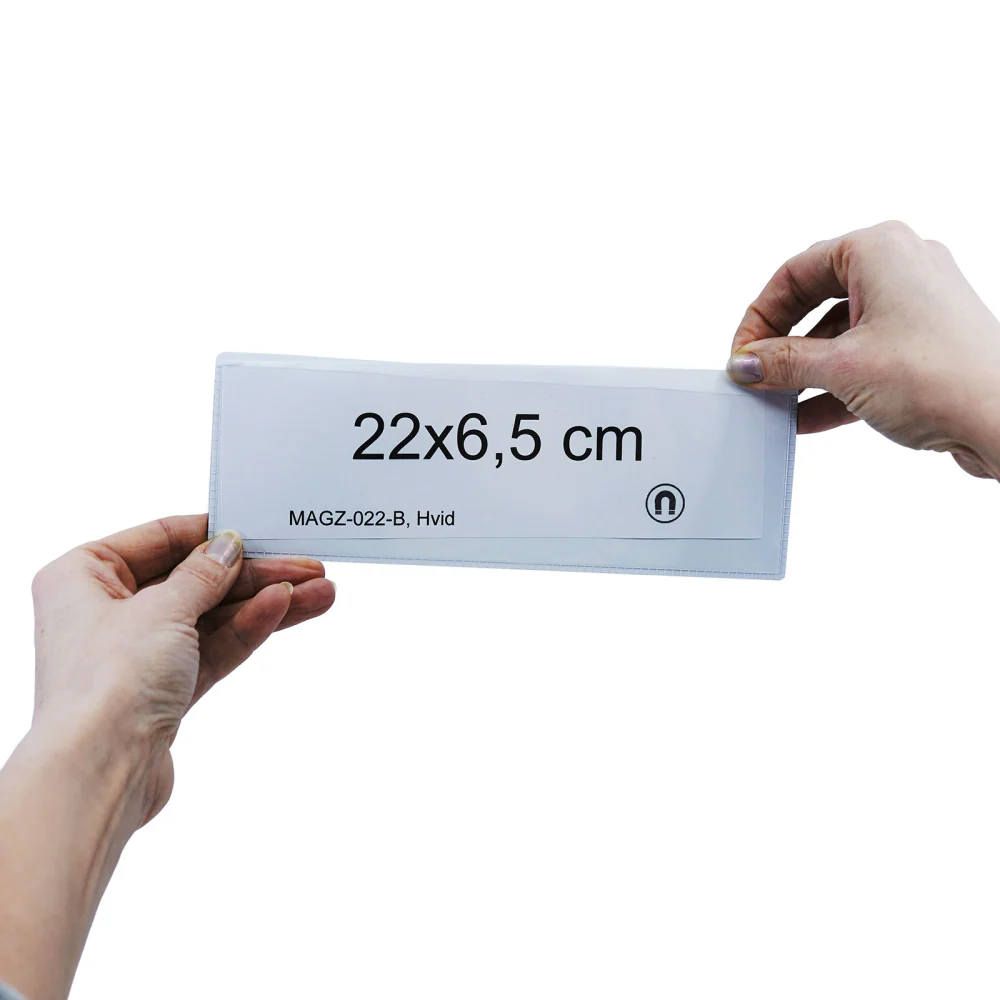 Magnetficka, Vit 22x6,5 cm - Bild 2