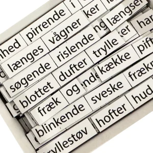 MagnetPoet KÄRLEK danska - Kylskåpspoesi (+250 st)