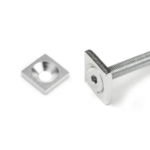 Infälld metallplåt 12x12x3 mm