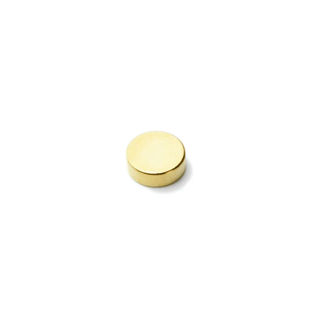 Supermagnet 10x2 mm, Guld - Bild 2