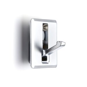 Högkvalitativ fyrkantsfjäderkrok för urtag, yta: förkromad, matt satin, 52 mm (2,1″), NF-K52-SCR. Fyrkantig hopfällbar krok med automatisk stängning, för småhus, husbil, yacht och mycket mer, av Sugatsune / LAMP® (Japan)