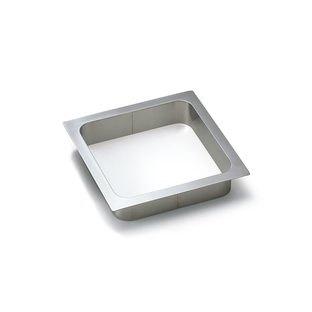 Högkvalitativt rektangulärt sopkast, tillverkat av rostfritt stål, yta: satin matt, 144 mm (5-43/64″), AN-KH015-HL (AN-KH017). Avfallskast i rostfritt stål, för gastronomi, butiksinredning, skönhetsstudio och mycket mer, av Sugatsune / LAMP® (Japan)