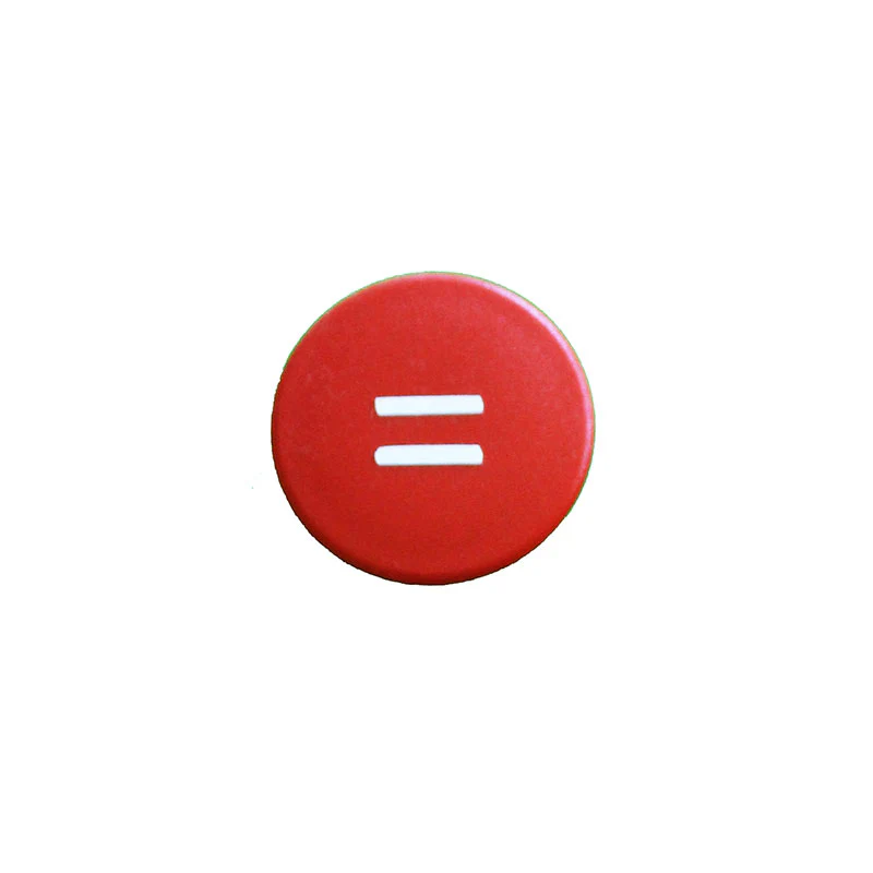 Stark symbolmagnet, röd rund (=) - Bild 2