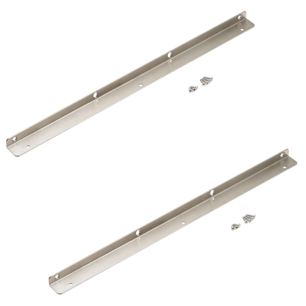 2 stycken högkvalitativa hyllkonsoler i rostfritt stål, tillverkade av massivt rostfritt stål, lastkapacitet: 130 kg (287 lbs), 480 mm (18,9″), SSA-480H. Hyllstöd för badrum, hotell, bastu, utomhus och mycket mer, av Sugatsune / LAMP® (Japan) - Bild 2