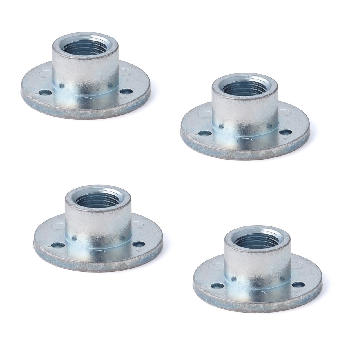 4 st rund topplatta med 1/2-20UNF gänga, monteringsplatta, massiv zinklegering, 35 mm (1.4″), AD-559U1/2. Monteringsplatta, för möbelfötter, möbelhjul, maskinfötter, skåpben, sofffötter och mycket mer, av Sugatsune / LAMP® (Japan) - Bild 2