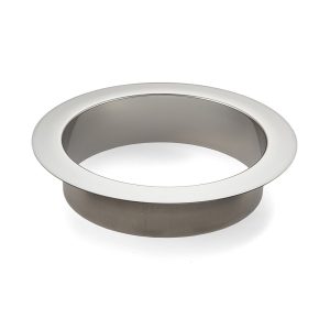 Högkvalitativ rund soptömning, tillverkad av rostfritt stål, yta: blank polerad, 136 mm (5-23/64″), version: platt, AN-LH011-MR. Kassering av avfall i rostfritt stål, för systemcatering, butiksinredning, catering och mycket mer, av Sugatsune / LAMP® (Japan)