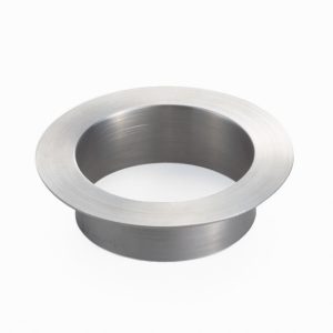 Högkvalitativt runt sopkast, tillverkat av rostfritt stål, yta: matt matt, 82 mm (3-15/64″), AN-DH005-HL. Avfallspläd i rostfritt stål, för systemcatering, butiksinredning, skönhetssalong, läkarmottagning och mycket mer, av Sugatsune / LAMP® (Japan)