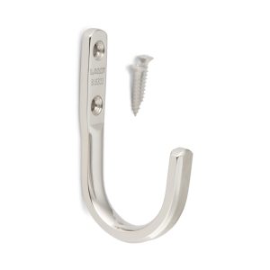 Högkvalitativ kraftig väggkrok av SUS304 rostfritt stål, 46 mm (1,9″), XL-CUJ45TT. V2A handdukskrok för badrum, pool, varvsindustri, husbil, utomhus, fuktig miljö och mycket mer, av Sugatsune / LAMP® (Japan)