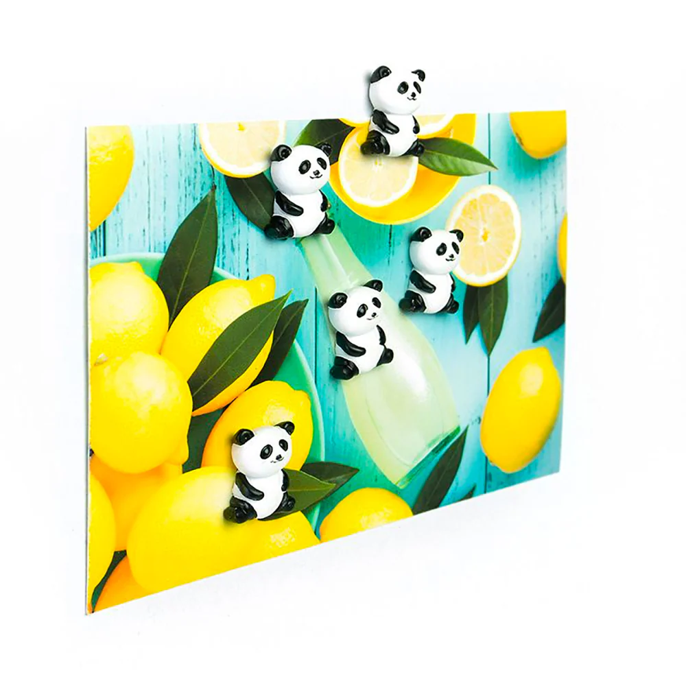 PANDA magneter, 5 st - kylskåpsmagneter - Bild 4