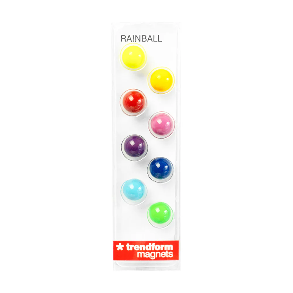 RAINBALL bollmagneter, 8-pack Kylskåpsmagneter - Bild 3