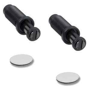 2 stycken UMAXO® Push-to-open tryck magnetiskt snäpp med självhäftande motsvarighet, 22.01.095. Magnetisk beröringsspärr för borrning, magnetisk tryckspärr för möbler, köksskåp, vardagsrumsskåp, plåtskåp och mycket mer, av SISO Danmark